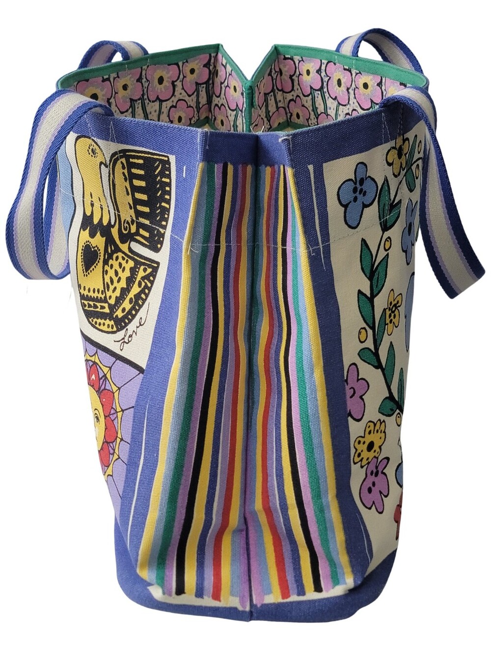 Brighton You Warm My Heart Canvas Tote NWT - Picture 4 of 6